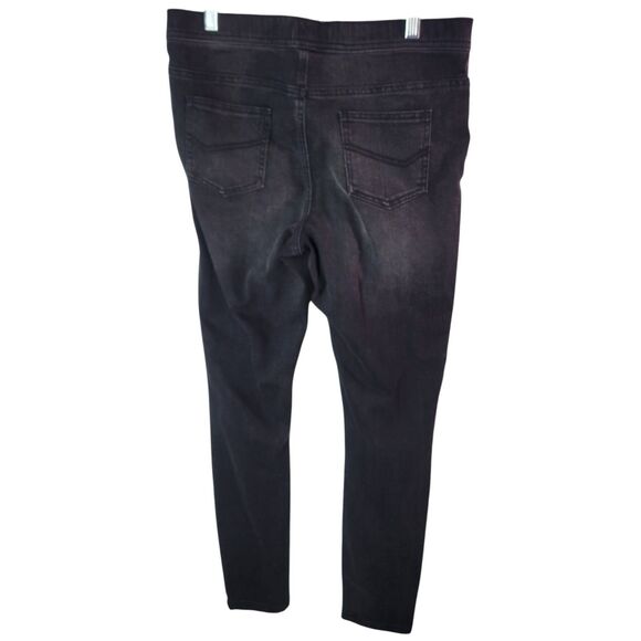 Alexander Jordan Womens Size M Black Solid Pull On Skinny Jeggings - Picture 5 of 10